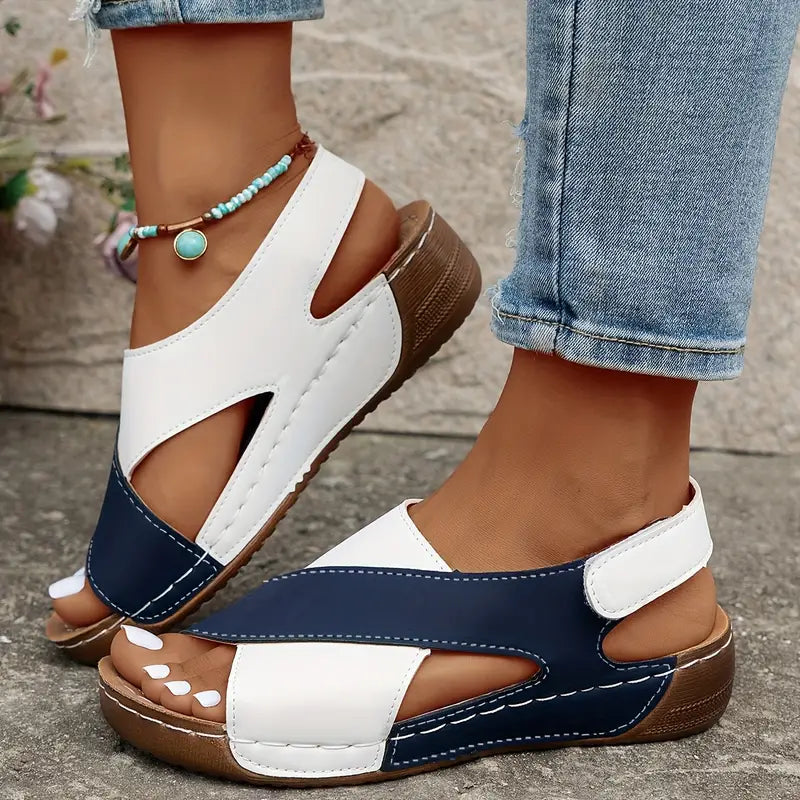 ISABELLA COMFY STRAP LEATHER WEDGE SANDALS MATILDAS AUSTRALIA