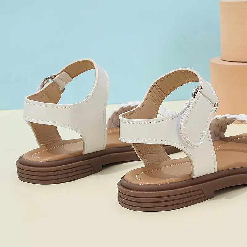 LISMORE™ TRENDY SOLID COLOR OPEN TOE SANDALS FOR GIRLS