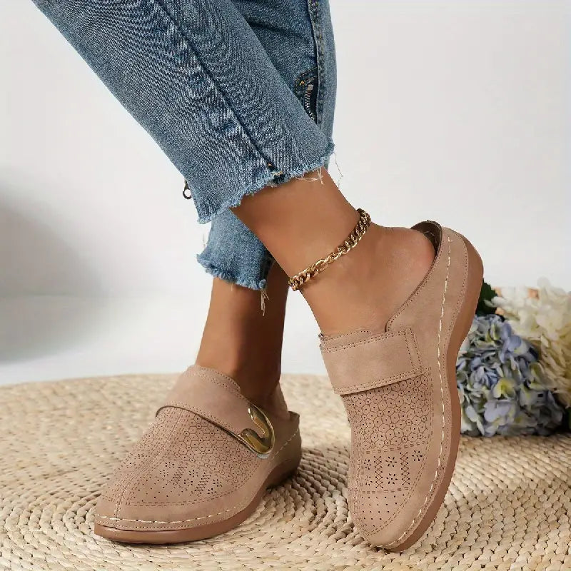 BROOME™ | COMFORTABLE & CHIC WOMEN'S RETRO WEDGE MULES SANDALS