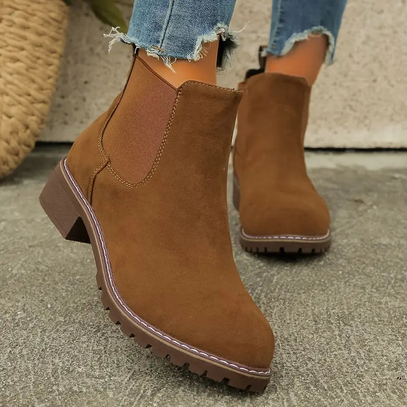 SALOME™ SOFT SOLE ORTHOPEDIC ROUND TOE ANKLE BOOTS