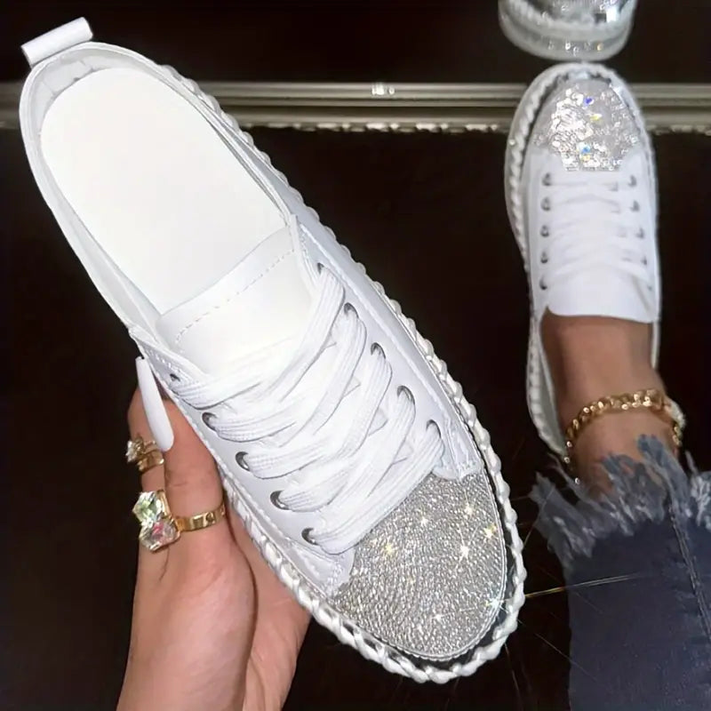 CRISSA™ RHINESTONE ORTHOPEDIC SNEAKERS