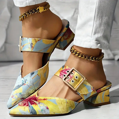 BAHARI™ VIBRANT CHUNKY HEEL ORTHOPEDIC SANDALS