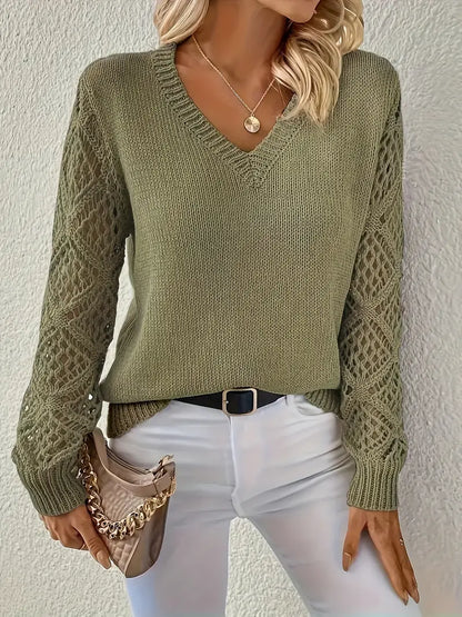 ASTRID™ WOMEN'S ELEGANT V-NECK SWEATER