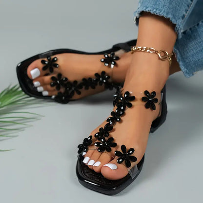 SOMERSET™ WOMEN'S SPARKLING RHINESTONE BUTTERFLY FLAT SANDALS