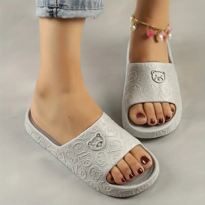 ROCKDALE™ WOMEN'S CUTE BEAR PATTERN SLIDES