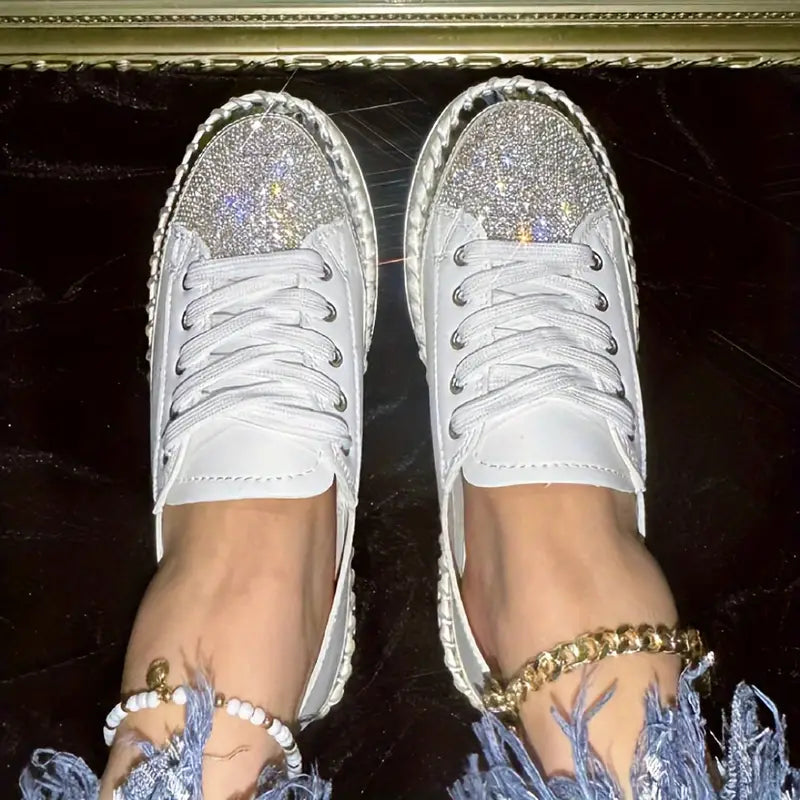 CRISSA™ RHINESTONE ORTHOPEDIC SNEAKERS