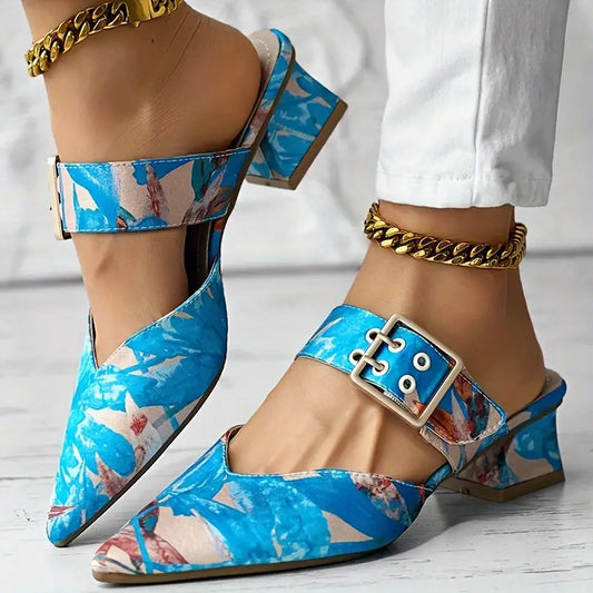 BAHARI™ VIBRANT CHUNKY HEEL ORTHOPEDIC SANDALS