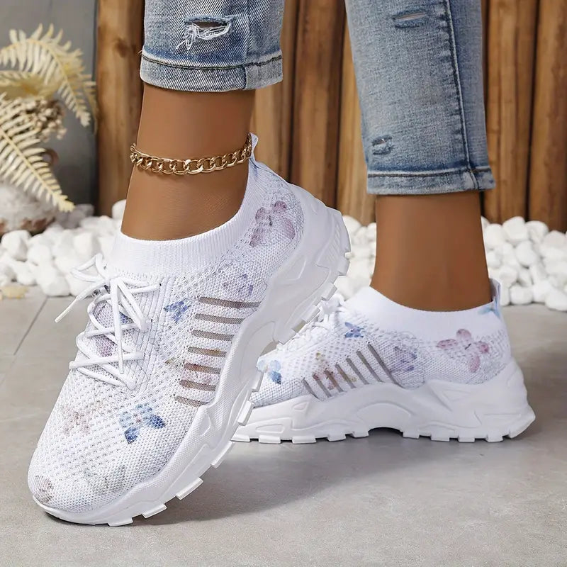 DOREEN™ BUTTERFLY PATTERN SNEAKERS