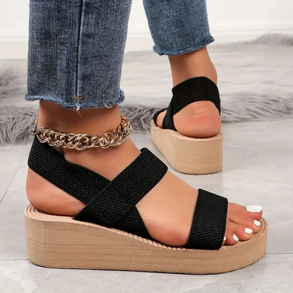 HALIFAX™ CHIC SUMMER BEACH WEDGE SANDALS FOR WOMEN