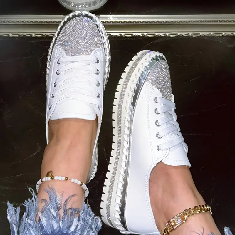 CRISSA™ RHINESTONE ORTHOPEDIC SNEAKERS