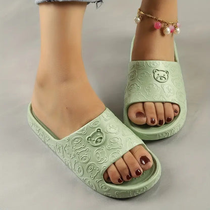 ROCKDALE™ WOMEN'S CUTE BEAR PATTERN SLIDES