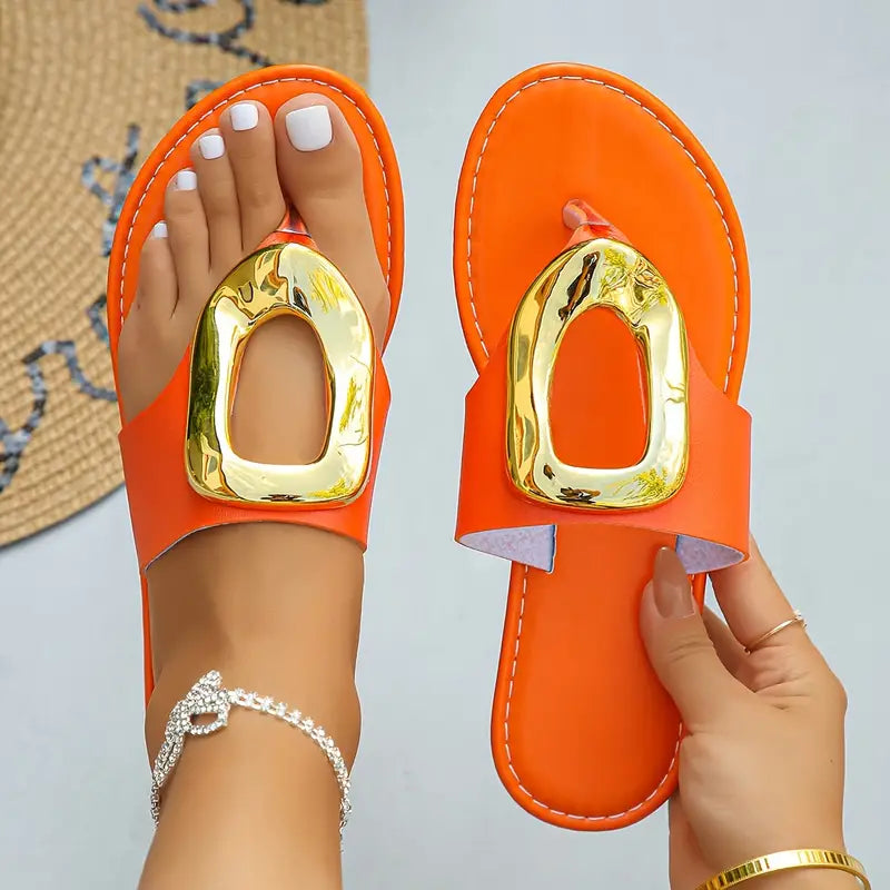 RYDE™ VIBRANT SOLID COLOR FLAT SANDALS