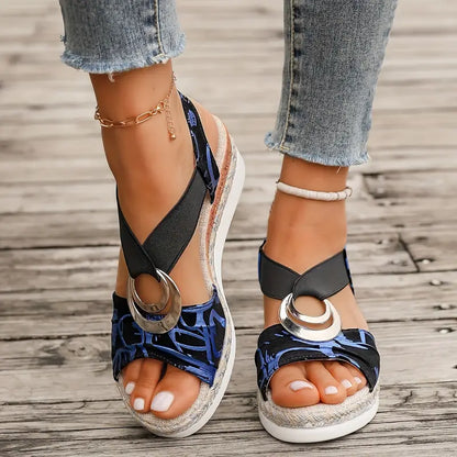 DIARA™ VINTAGE ORTHOPEDIC PLATFORM SANDALS