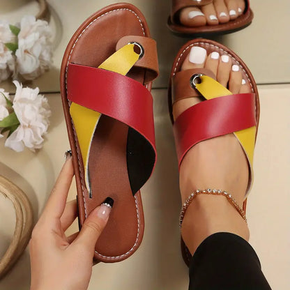 MACKAY™ COMFORTABLE TOE LOOP SLIDE SANDALS