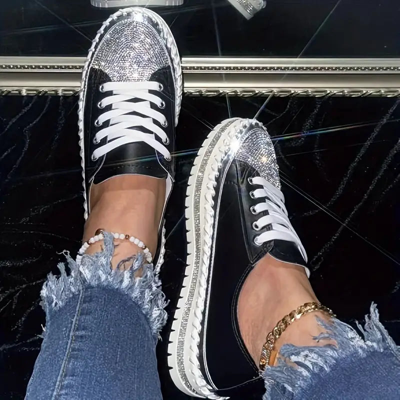 CRISSA™ RHINESTONE ORTHOPEDIC SNEAKERS