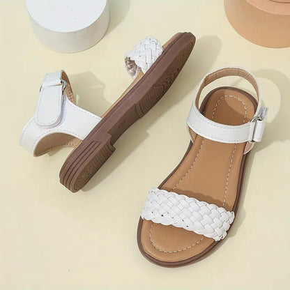 LISMORE™ TRENDY SOLID COLOR OPEN TOE SANDALS FOR GIRLS