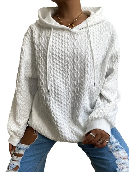 AVRA™ PLUS SIZE COZY HOODIE SWEATER