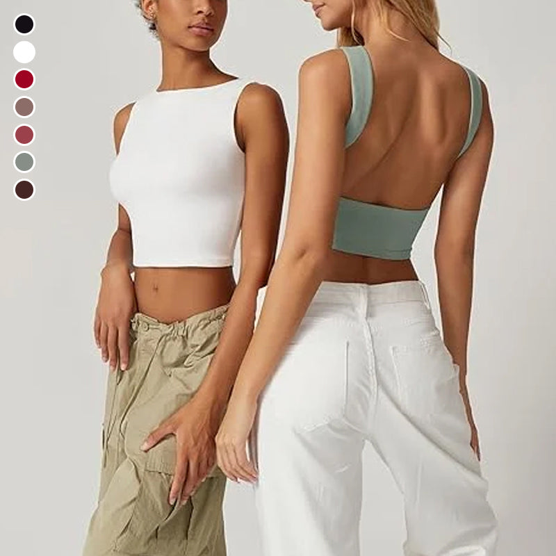 SIMONE™ | SEXY BACKLESS SLEEVELESS CROP TOP