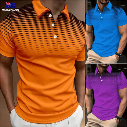 COLE™ PLUS SIZE MEN'S COLOR MATCHING GOLF SHIRT