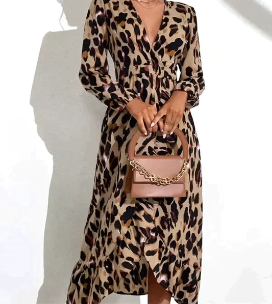 MANDELINE™ - WOMEN LEOPARD DRESS