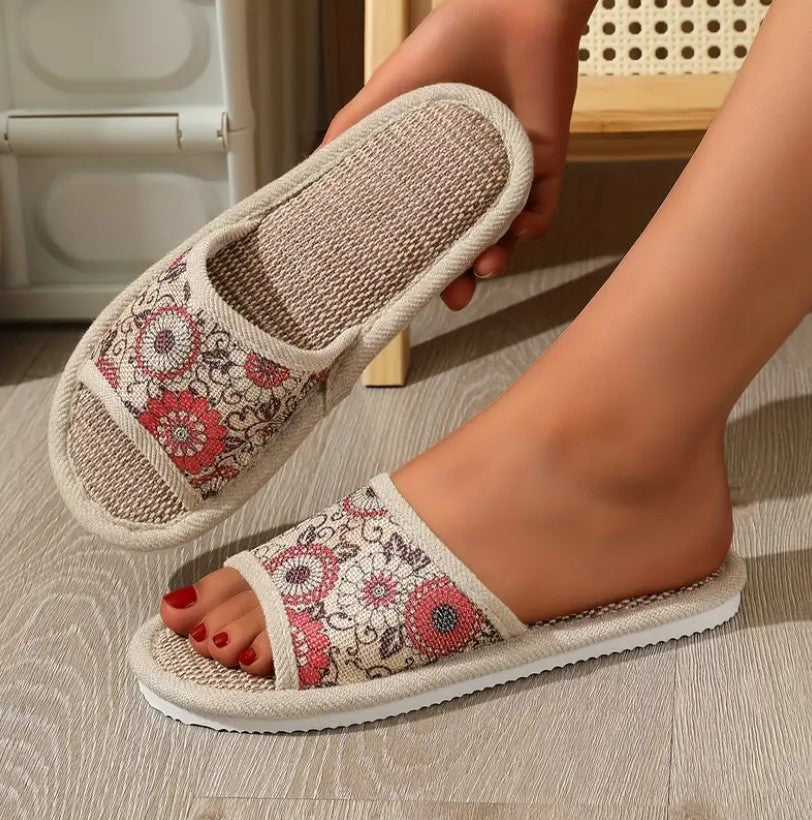 FIONA™ HOME SANDALS PRINTED WITH FLOWERS