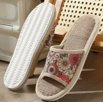 FIONA™ HOME SANDALS PRINTED WITH FLOWERS