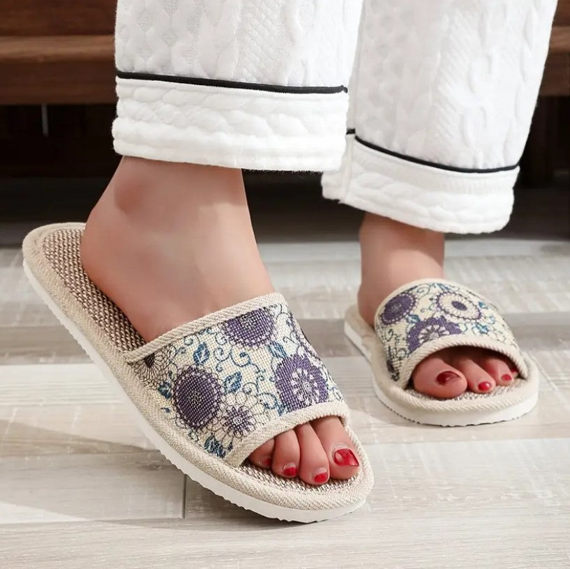 FIONA™ HOME SANDALS PRINTED WITH FLOWERS