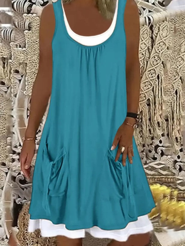 ADDISON™ ROUND NECK DRESS FOR CASUAL STYLING