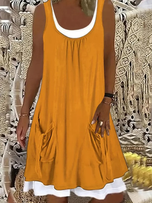 ADDISON™ ROUND NECK DRESS FOR CASUAL STYLING