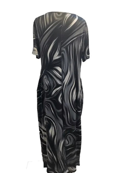 CLAIRE™ COLORFUL PRINTED MAXI DRESS IN PLUS SIZES