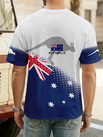 AUSTRALIA™ MEN'S T-SHIRT WITH AUSTRALIA PRINT DESIGN