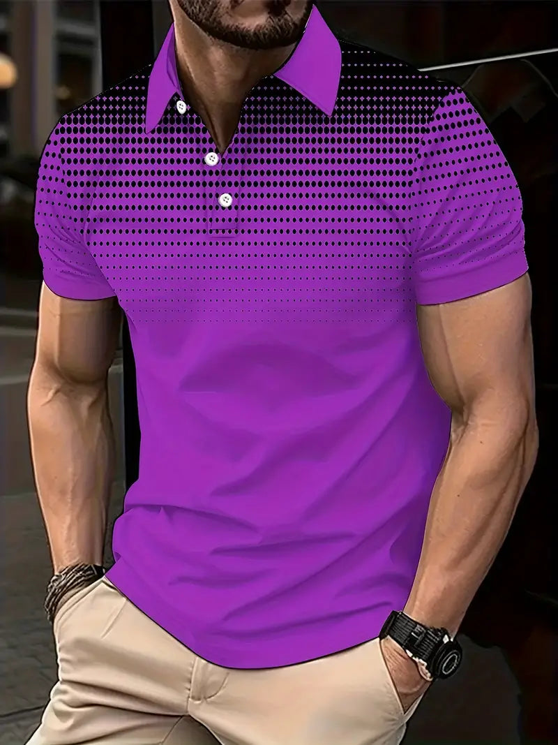 COLE™ PLUS SIZE MEN'S COLOR MATCHING GOLF SHIRT