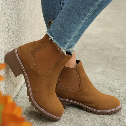 SALOME™ SOFT SOLE ORTHOPEDIC ROUND TOE ANKLE BOOTS