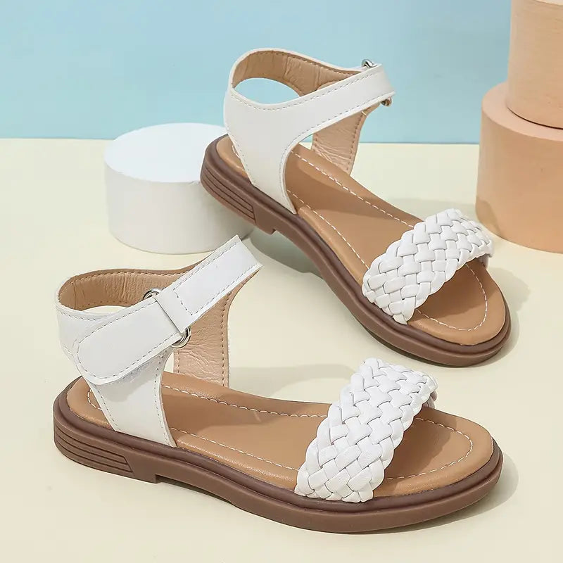 LISMORE™ TRENDY SOLID COLOR OPEN TOE SANDALS FOR GIRLS