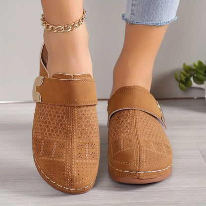 BROOME™ | COMFORTABLE & CHIC WOMEN'S RETRO WEDGE MULES SANDALS