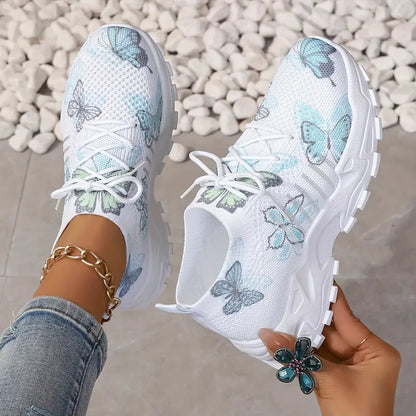 DOREEN™ BUTTERFLY PATTERN SNEAKERS