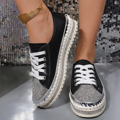 CRISSA™ RHINESTONE ORTHOPEDIC SNEAKERS