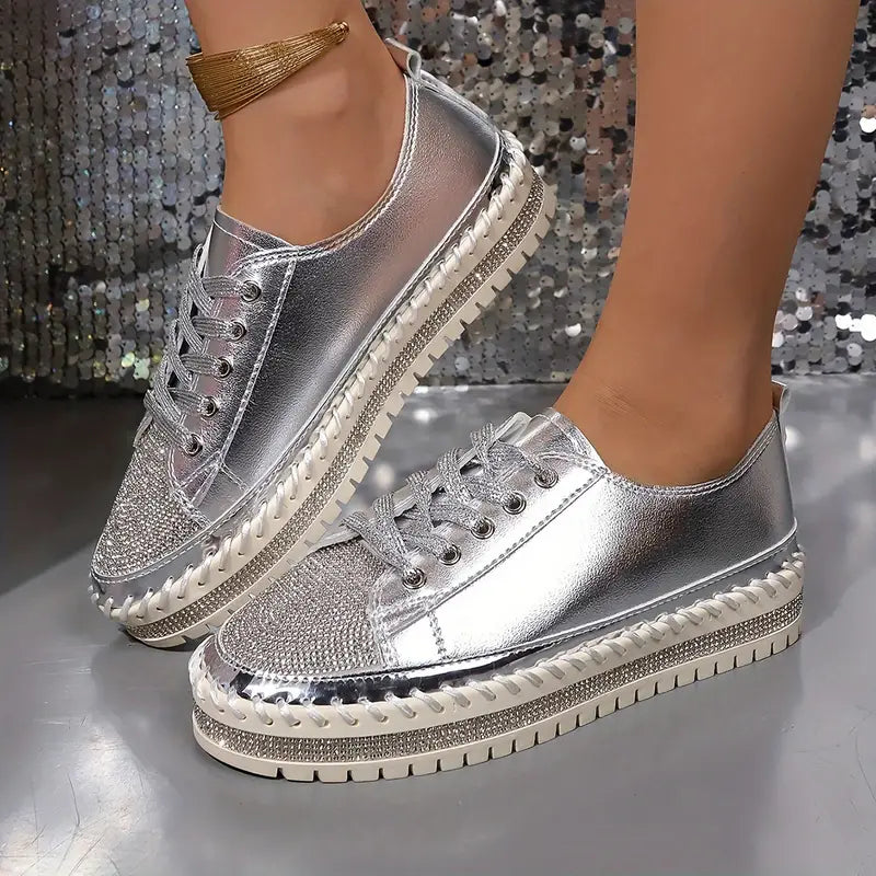 CRISSA™ RHINESTONE ORTHOPEDIC SNEAKERS