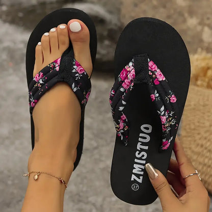 ASTER™ WOMEN'S FLORAL FLIP-FLOPS SANDALS