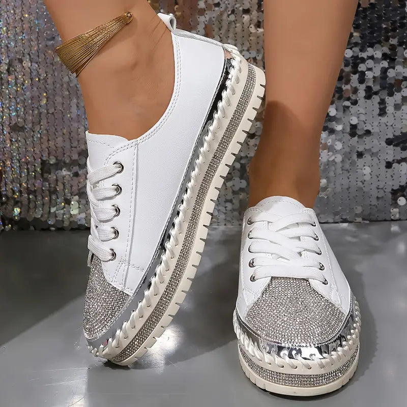 CRISSA™ RHINESTONE ORTHOPEDIC SNEAKERS