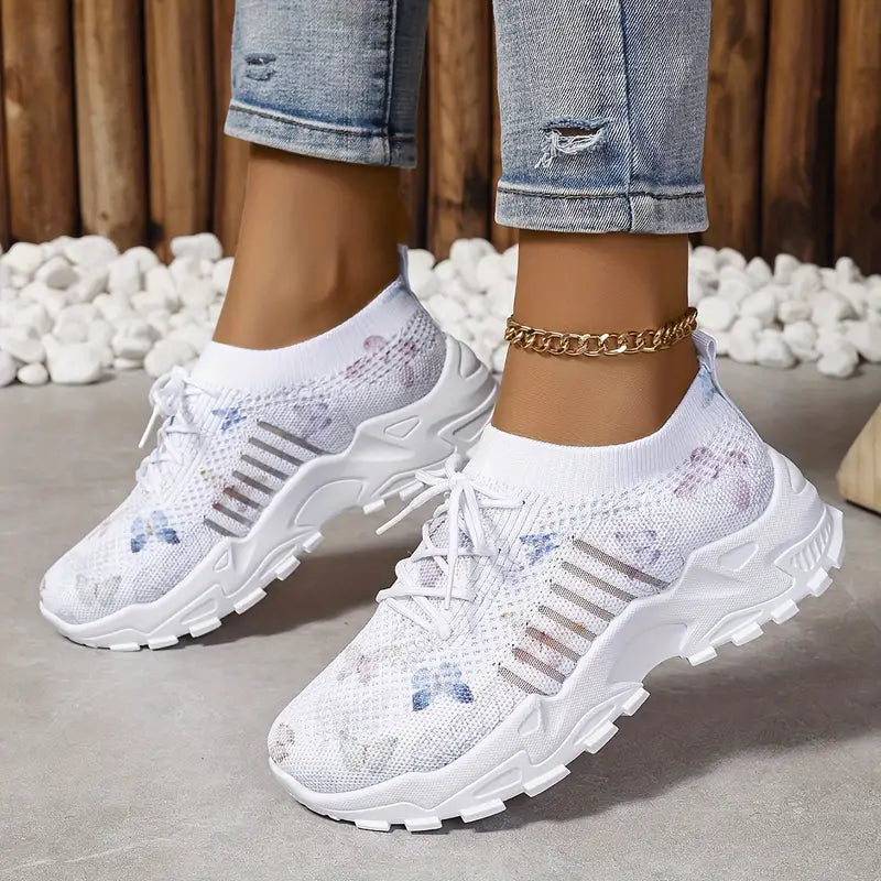 DOREEN™ BUTTERFLY PATTERN SNEAKERS