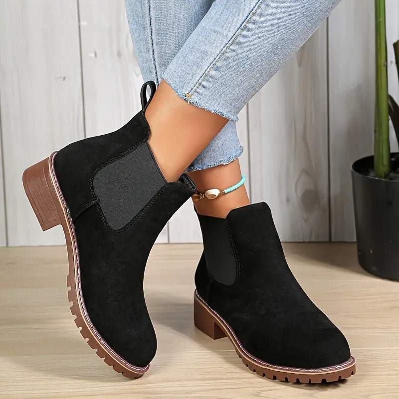 SALOME™ SOFT SOLE ORTHOPEDIC ROUND TOE ANKLE BOOTS