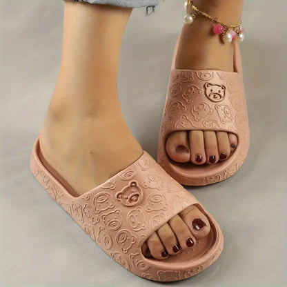 ROCKDALE™ WOMEN'S CUTE BEAR PATTERN SLIDES