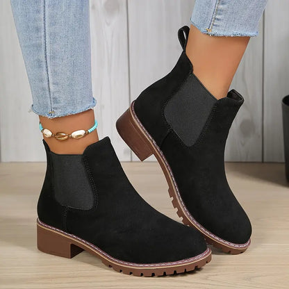 SALOME™ SOFT SOLE ORTHOPEDIC ROUND TOE ANKLE BOOTS