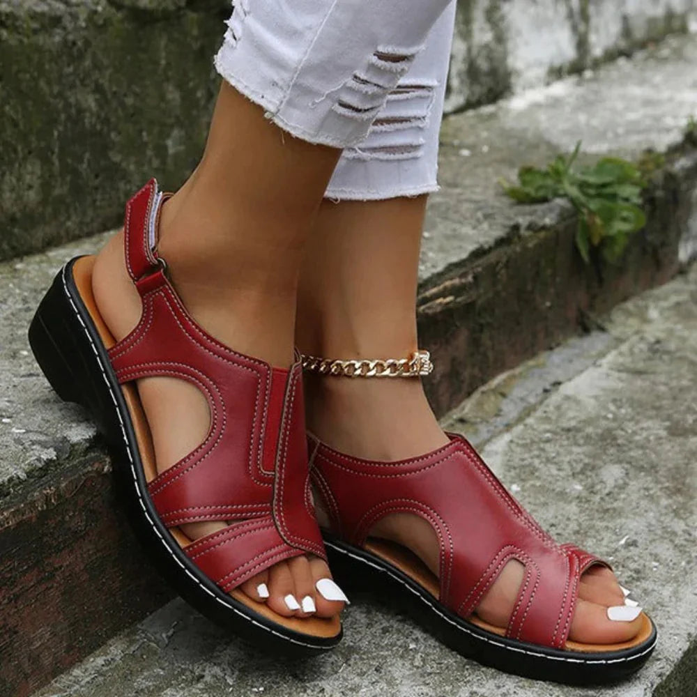 PREMIUM™ WEDGE LEATHER ORTHOPEDIC SANDALS